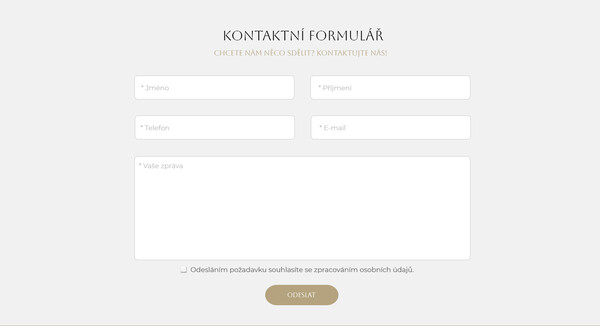 Kontaktní formulář 1